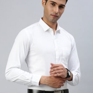 Men 100% Cotton White Shirt Victory